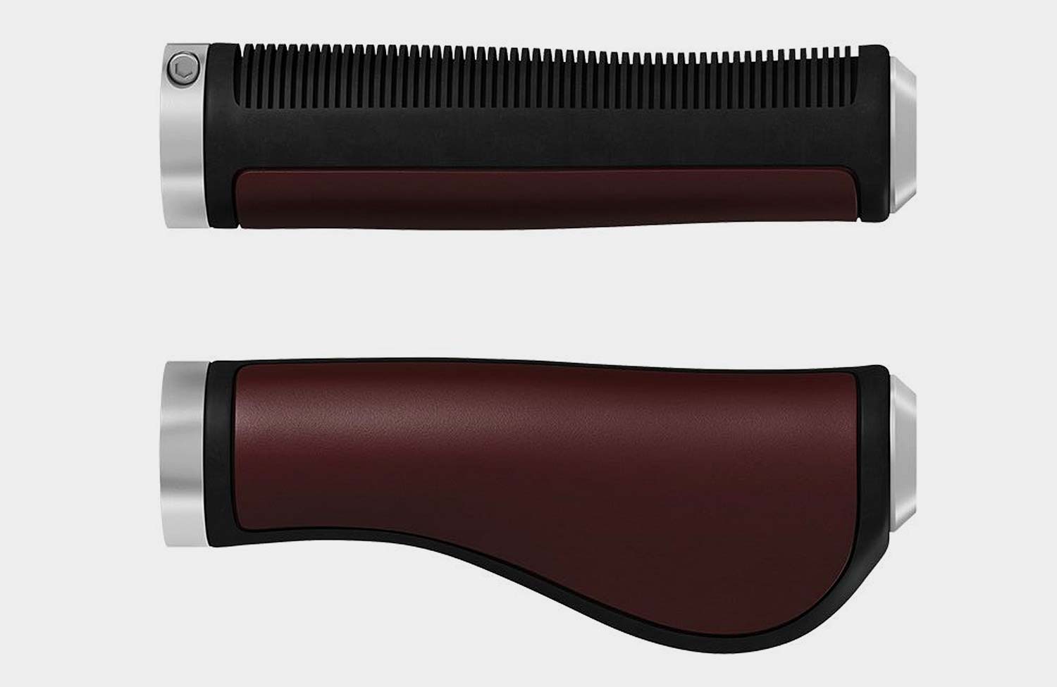 Klassische Ledergriffe für bequemes Handling: die neuen Ergo-Griffe von Brooks 3 Brooks Ergonomic Leather Grips Brown