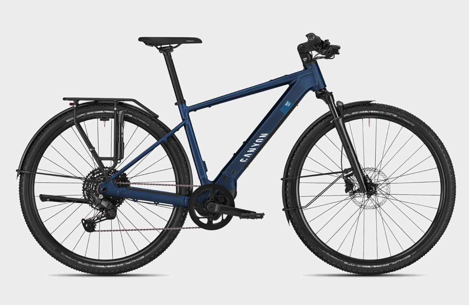 Allround-Bikes von super leicht bis super erschwinglich: Canyon Pathlite:ON SL mit Boschs neuem SX-Motor 4 Canyon Pathlite ON SL 4 Step Over Lake Blue
