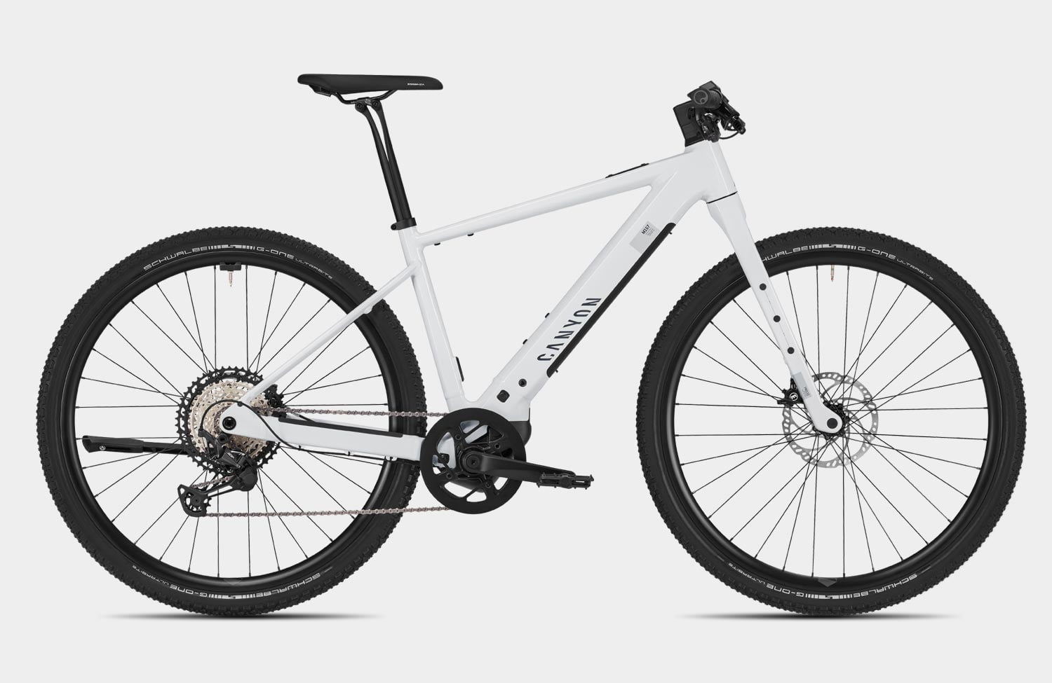 Allround-Bikes von super leicht bis super erschwinglich: Canyon Pathlite:ON SL mit Boschs neuem SX-Motor 6 Canyon Pathlite ON SL 8 Step Over White