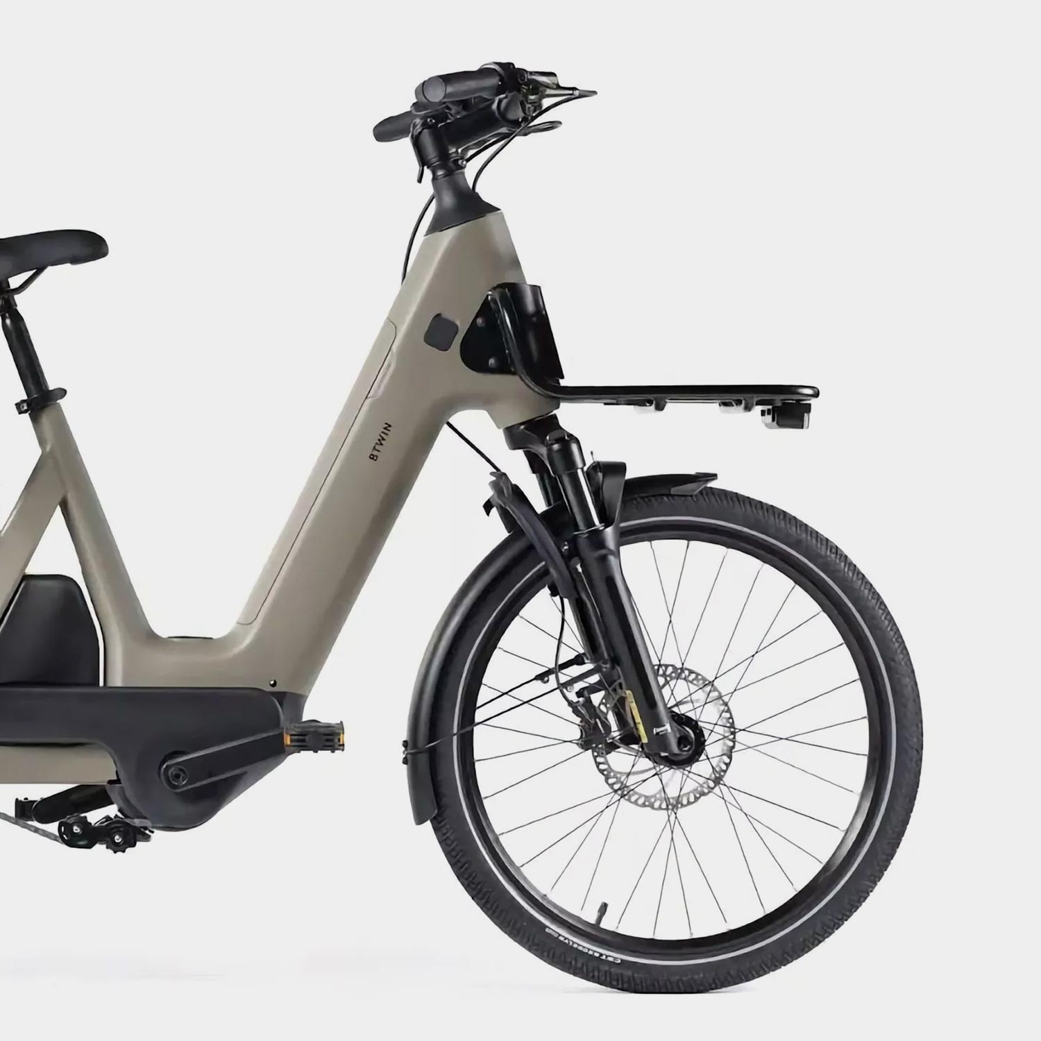 Longtail und Midtail mit innovativem Antrieb – sind das die neuen Lastenräder von Decathlon? 1 Decathlon Longtail Midtail Cargobike Lastenrad Front