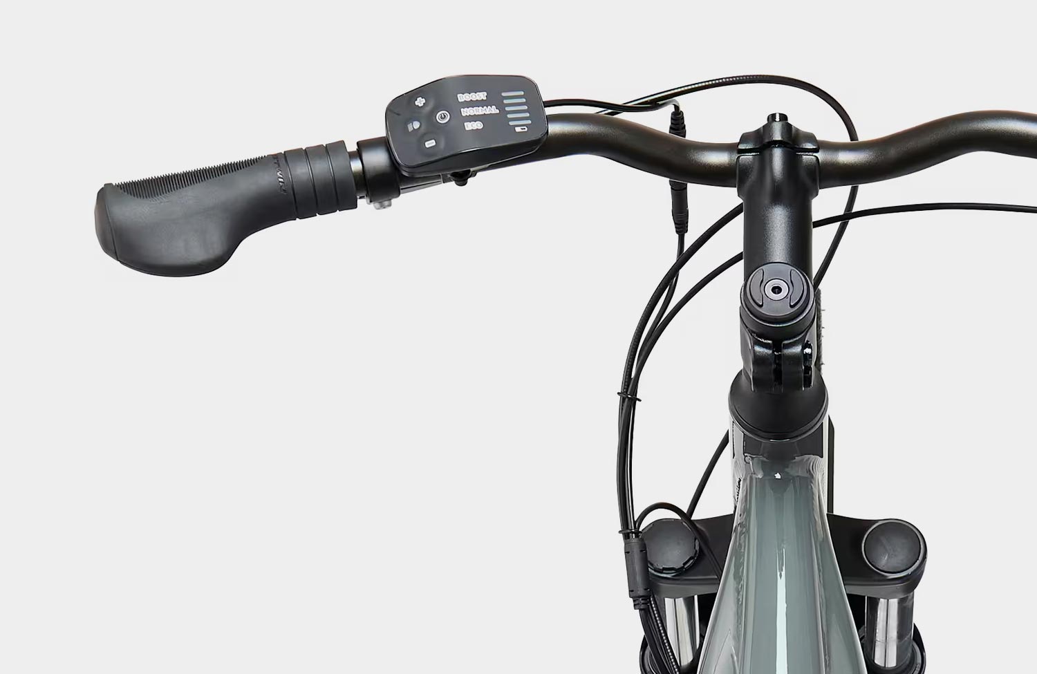 Decathlon Rockrider E-ACTV 100: Was kann man von dem 999 Euro E-Bike erwarten? 4 Decathlon Rockrider E ACTV 100 999 Euro Urban E Bike Cockpit