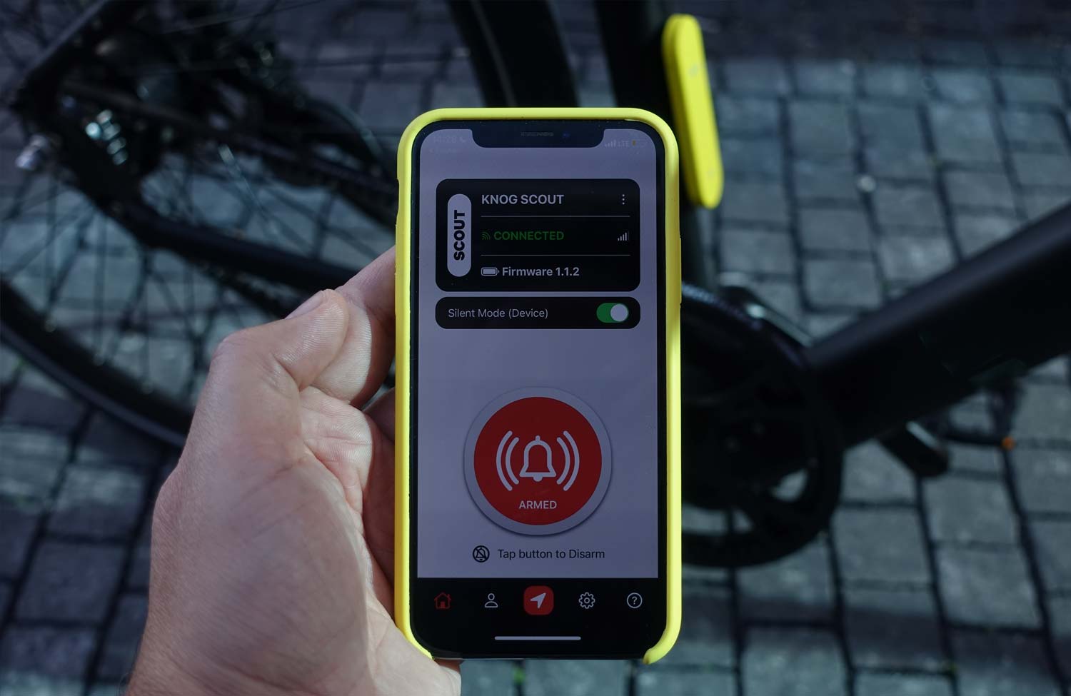 Im Test: Knog Scout, die günstige Fahrrad-Alarmanlage mit Tracking-Funktion 4 Knog Scout E Bike Alarm System AirTag Test Review App