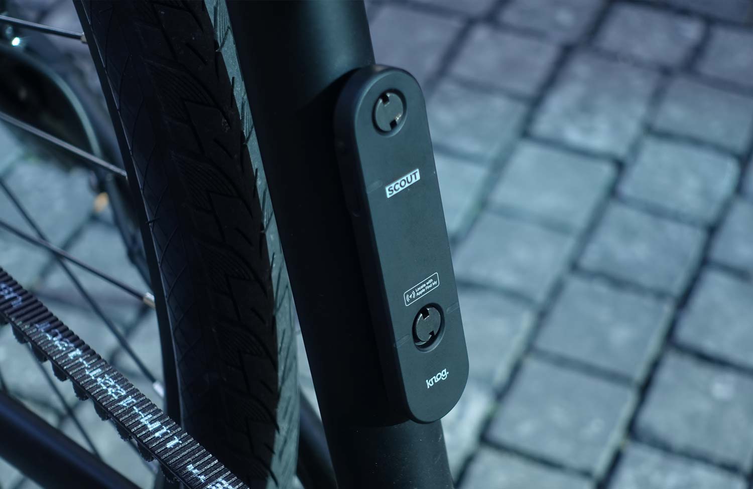Im Test: Knog Scout, die günstige Fahrrad-Alarmanlage mit Tracking-Funktion 7 Knog Scout E Bike Alarm System AirTag Test Review Blackjpg