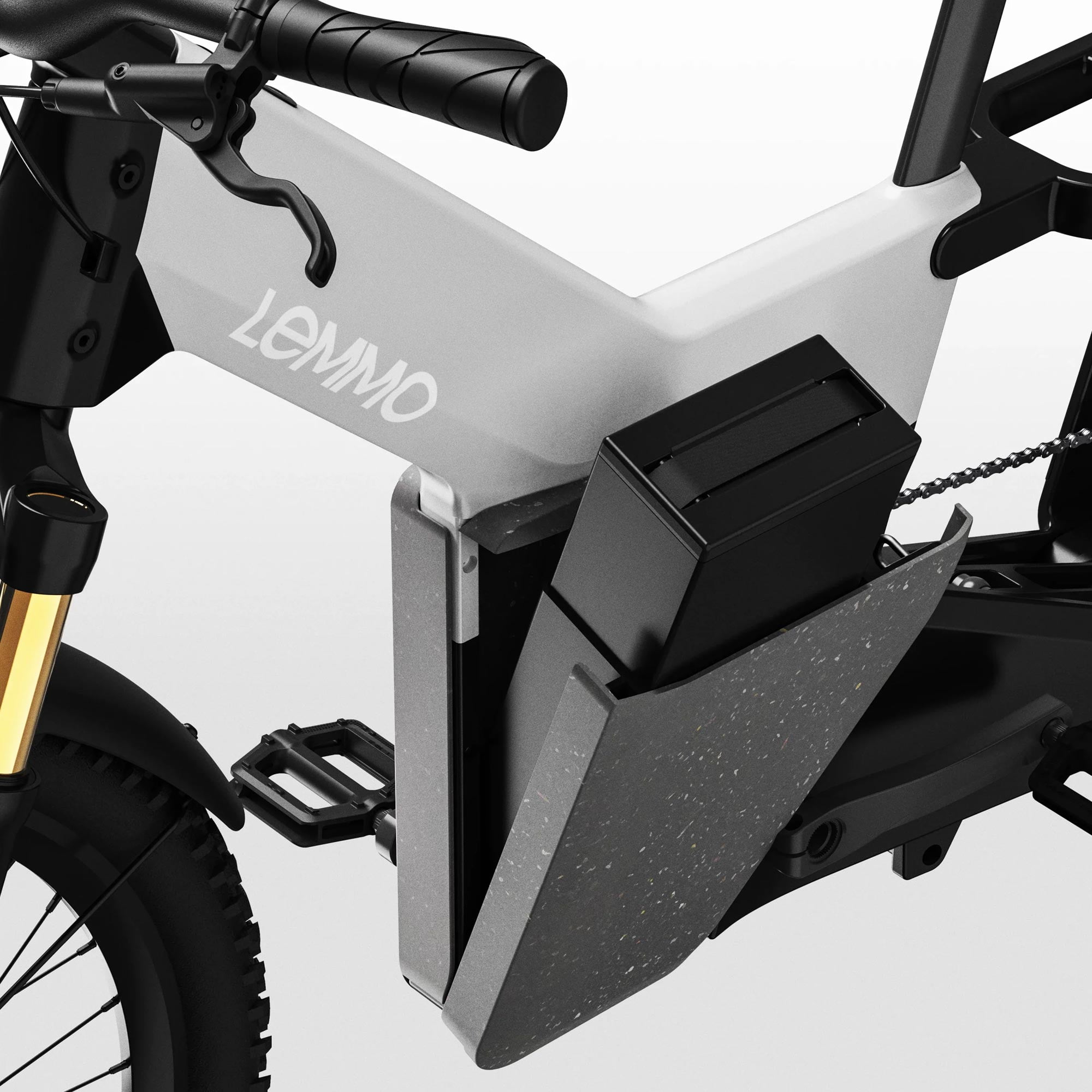 Vollgefedertes Lastenrad: das APV Concept von Lemmo 3 Lemmo APV All Purpose Vehicle Concept E Bike 2025 Battery