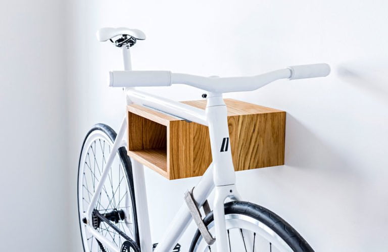 Mikili-Fahrradregal-Gipon-Eiche-Weiss-Wandhalterung-Fahrrad-Bike-1