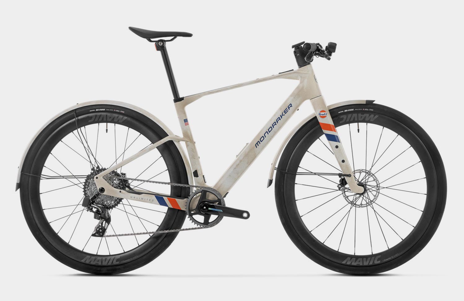 Urban Bike im Rennsport-Design: das Dusty X Unlimited Gulf von Mondraker 4 Mondraker Dusty X Unlimited Gulf Limited Edition Urban E Bike