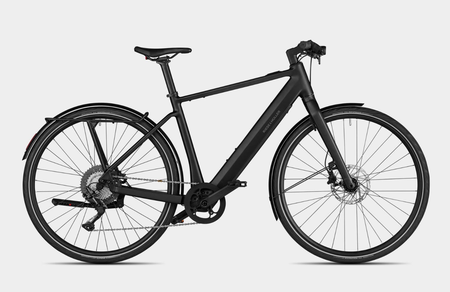 UBN – die neue Urban-Serie von Riese & Müller: agile E-Bikes mit smarten Funktionen 5 Riese Mueller UBN Five Fazua Ride60 Urban E Bike Deore Black