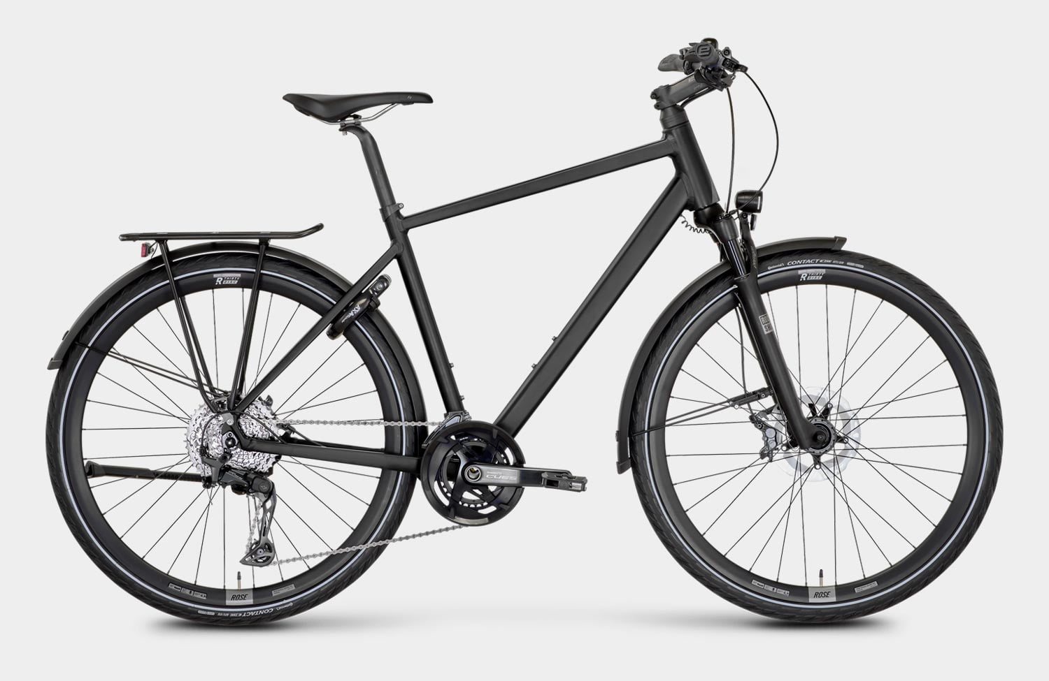 Rose Black Lava TR: das attraktive Allroundbike gibt es jetzt auch mit komfortabler Federung! 2 Rose Black Lava TR 3 HighStep Urban Trekking Bike