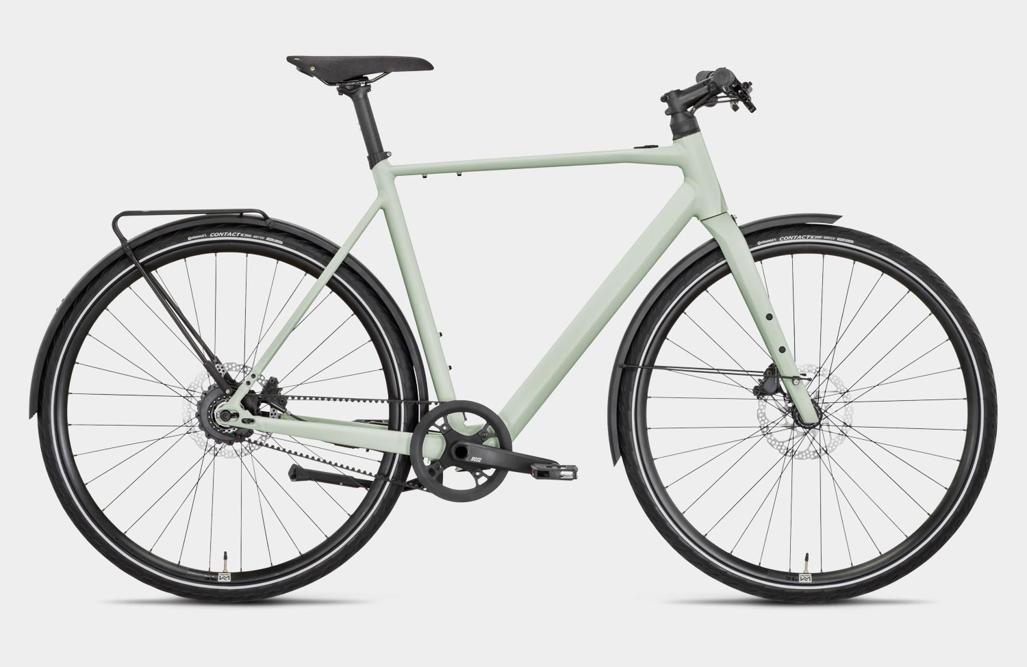 Neue Farben und praktische Ausstattung: So startet das leichte Sneak Plus EQ von Rose in die neue Saison! 2 Rose Sneak Plus EQ 2025 Sage Urban Singlespeed E Bike