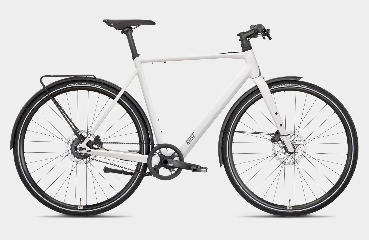 Neue Farben und praktische Ausstattung: So startet das leichte Sneak Plus EQ von Rose in die neue Saison! 1 Rose Sneak Plus EQ 2025 White Urban Singlespeed E Bike