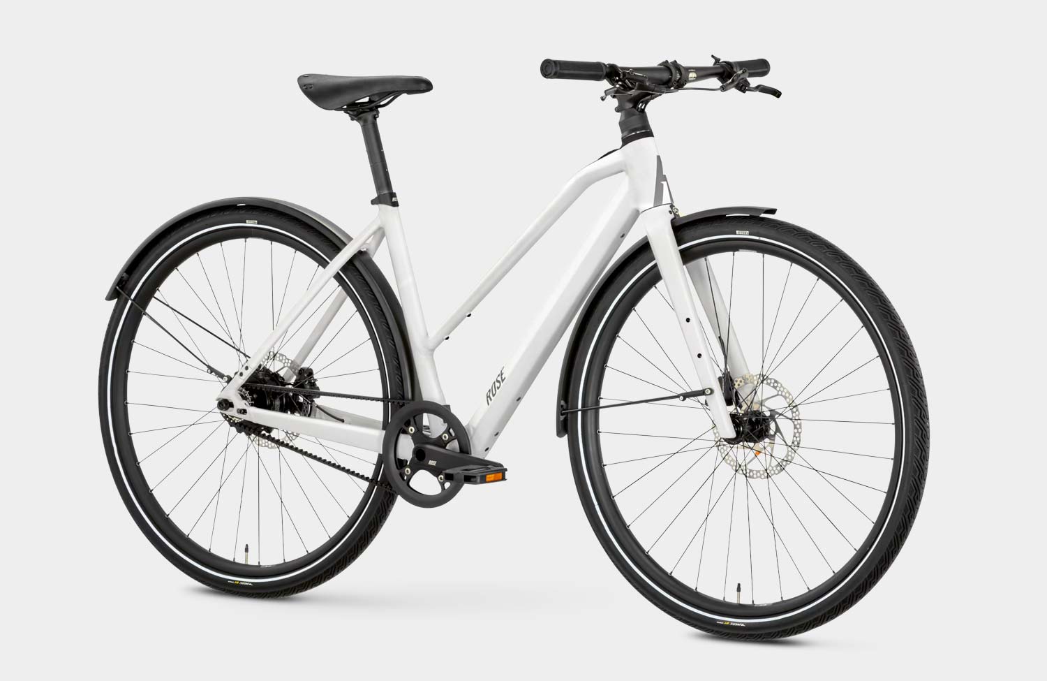 Rose Sneak Plus MidStep: das Singlespeed-Bike ist nun auch mit Komfortrahmen zu haben! 3 Rose Sneak Plus MidStep Singlespeed E Bike 2023 EQ White