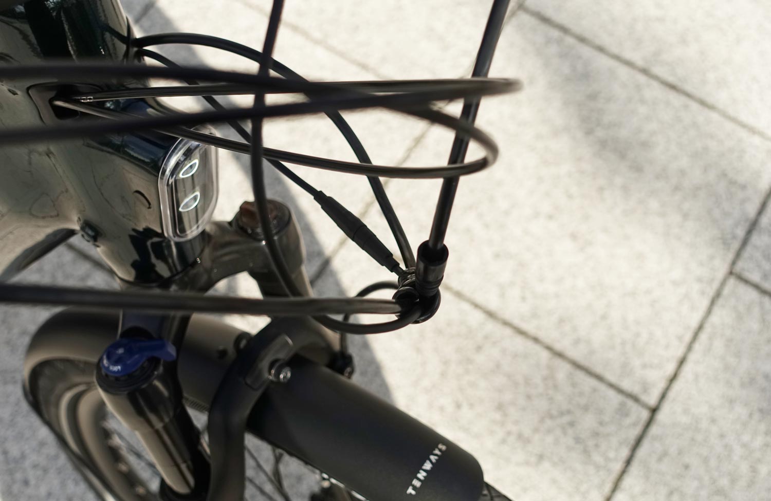 Das Tenways AGO T im Test: ein komfortables E-Bike zum fairen Preis! 12 Tenways AGO T Review Test Urban E Bike Cockpit