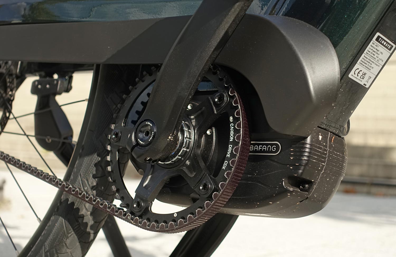 Das Tenways AGO T im Test: ein komfortables E-Bike zum fairen Preis! 8 Tenways AGO T Review Test Urban E Bike Gates Carbon Drive
