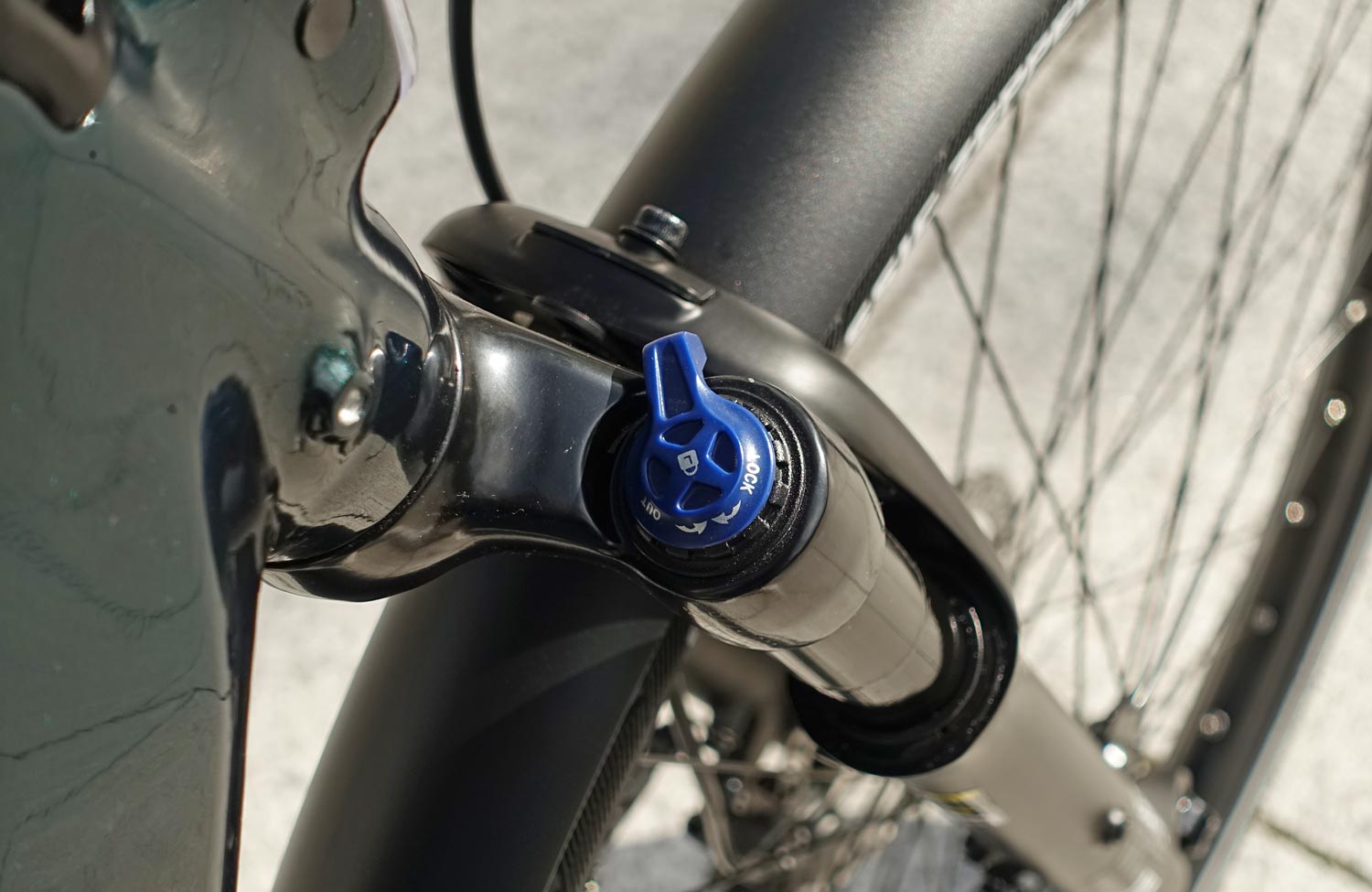 Das Tenways AGO T im Test: ein komfortables E-Bike zum fairen Preis! 11 Tenways AGO T Review Test Urban E Bike Suspension