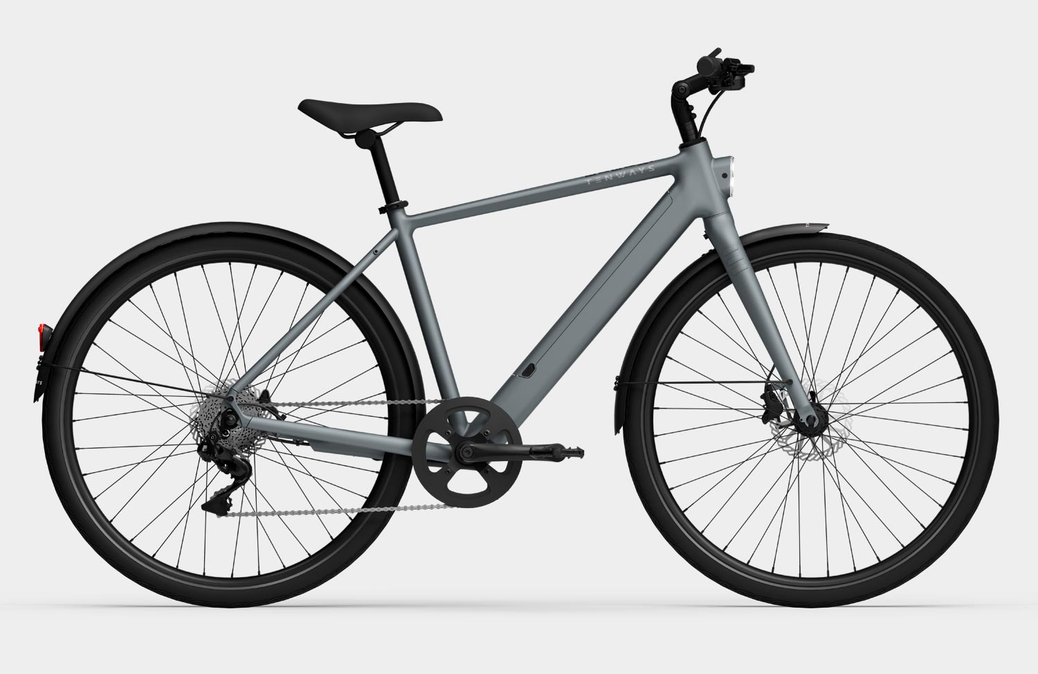 Tenways CGO 600 Plus: The lightweight and affordable urban e-bike is available with a chain and gears now 3 Tenways CGO 600 Plus Urban E Bike Pebble Grey