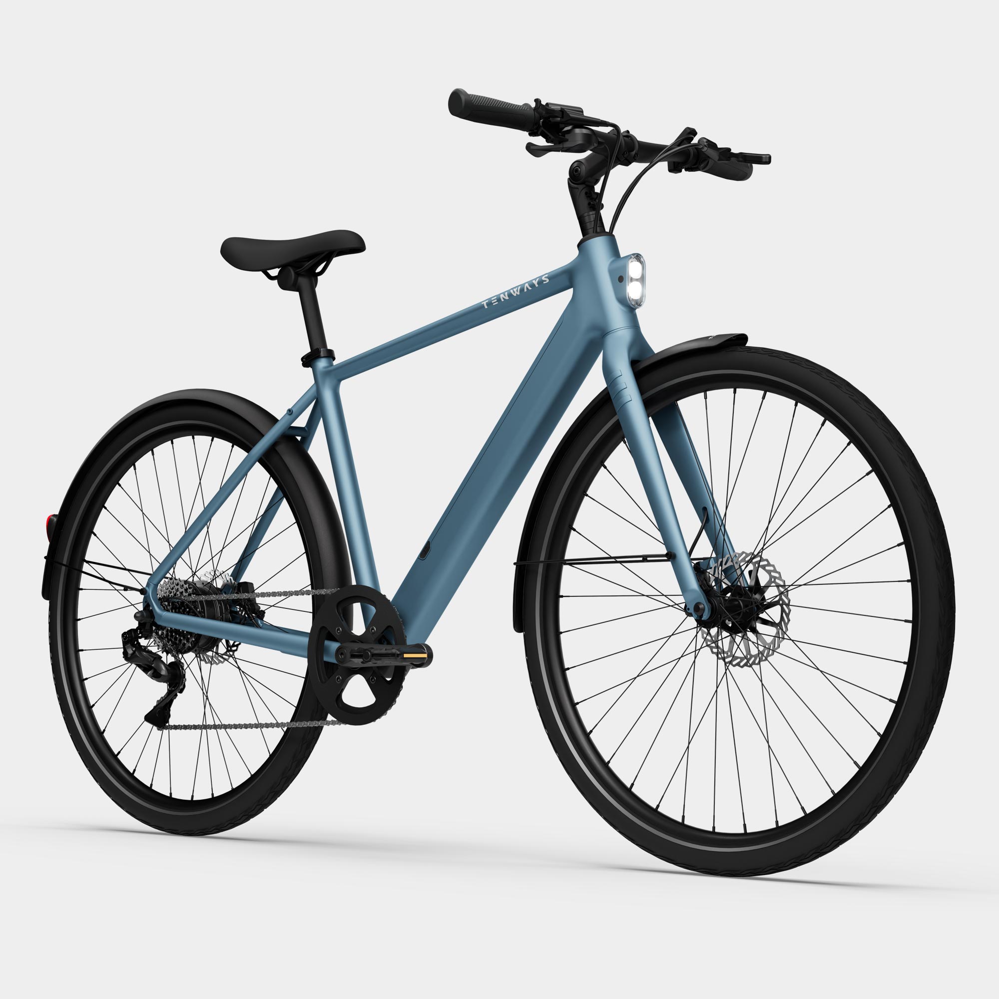 Tenways CGO 600 Plus: The lightweight and affordable urban e-bike is available with a chain and gears now 4 Tenways CGO 600 Plus Urban E Bike Sky Blue