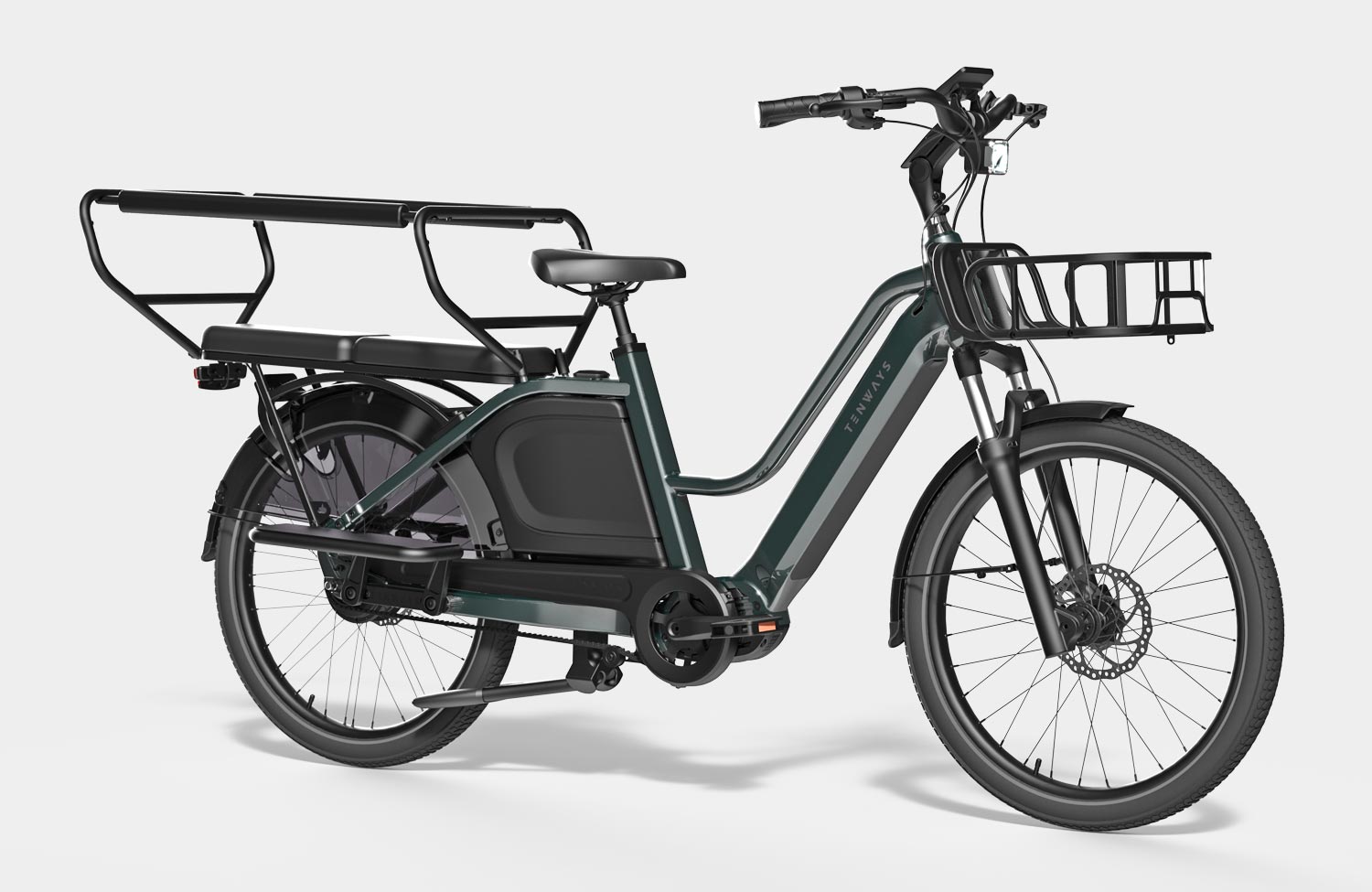 Starke Ausstattung zum fairen Preis: das neue Tenways Longtail Duo Lastenrad 1 Tenways Longtail Duo Lastenrad Cargo Bike 1