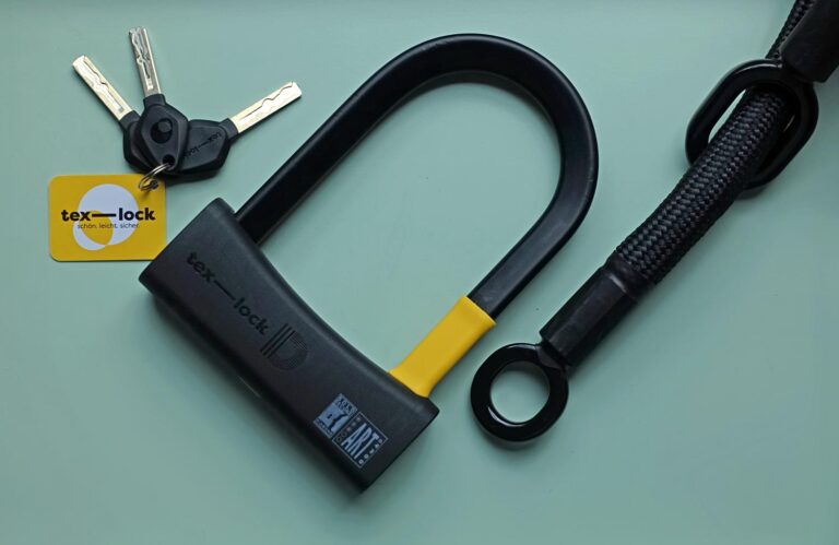 Texlock-D-Lock-Test-Review-Leichtes-Buegelschluss-Fahrrad-Design