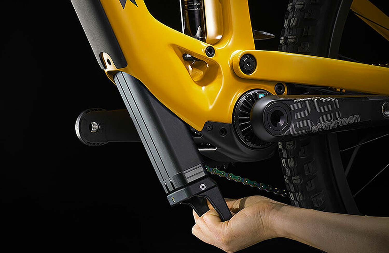TQ-HPR 50: Kleiner, leiser und leichter Mittelmotor für E-Bikes 3 TQ HPR 50 E Bike Motor Battery