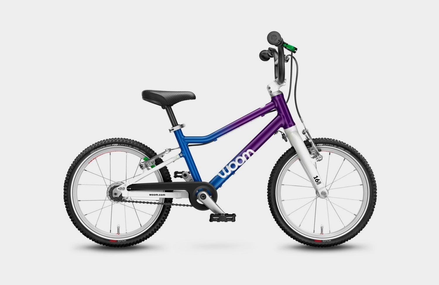 Farbenfrohe Kinderbikes: das ist die neue Woom Limited Color Edition 3 Woom 3 Automatik Limited Color Edition Blau Lila