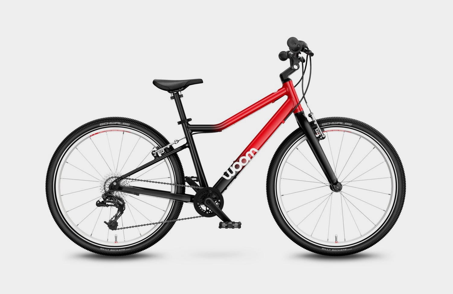 Farbenfrohe Kinderbikes: das ist die neue Woom Limited Color Edition 4 Woom 5 Limited Color Edition Schwarz Rot