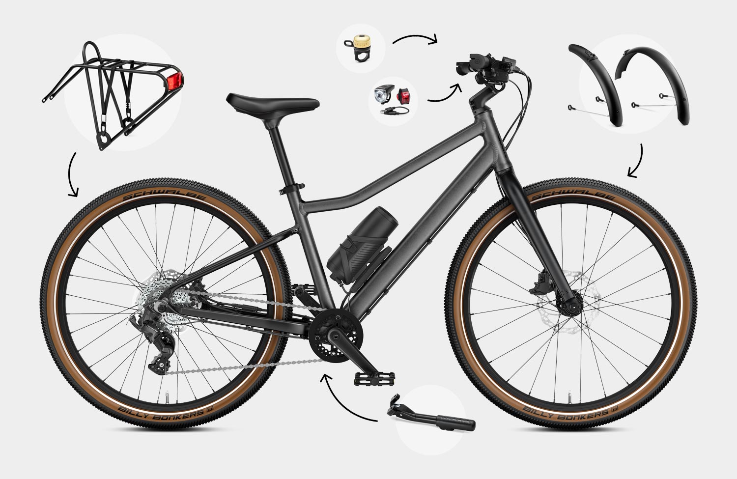 Woom Explore e: Für Schule, Trails und Touren – das Alltags-E-Bike für Kids 7 Woom Explore e Kinder E Bike Zubehoer