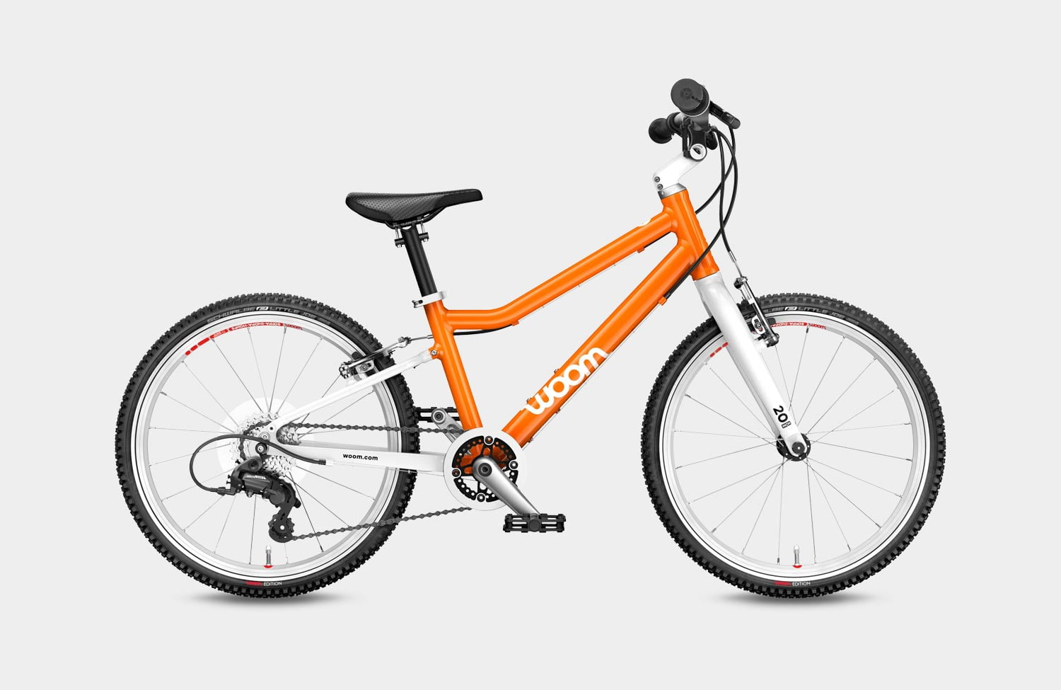 Lime und Orange: neue Farben für die populären Woom Originals Kinder-Fahrräder 1 Woom Original Flame Orange 2024