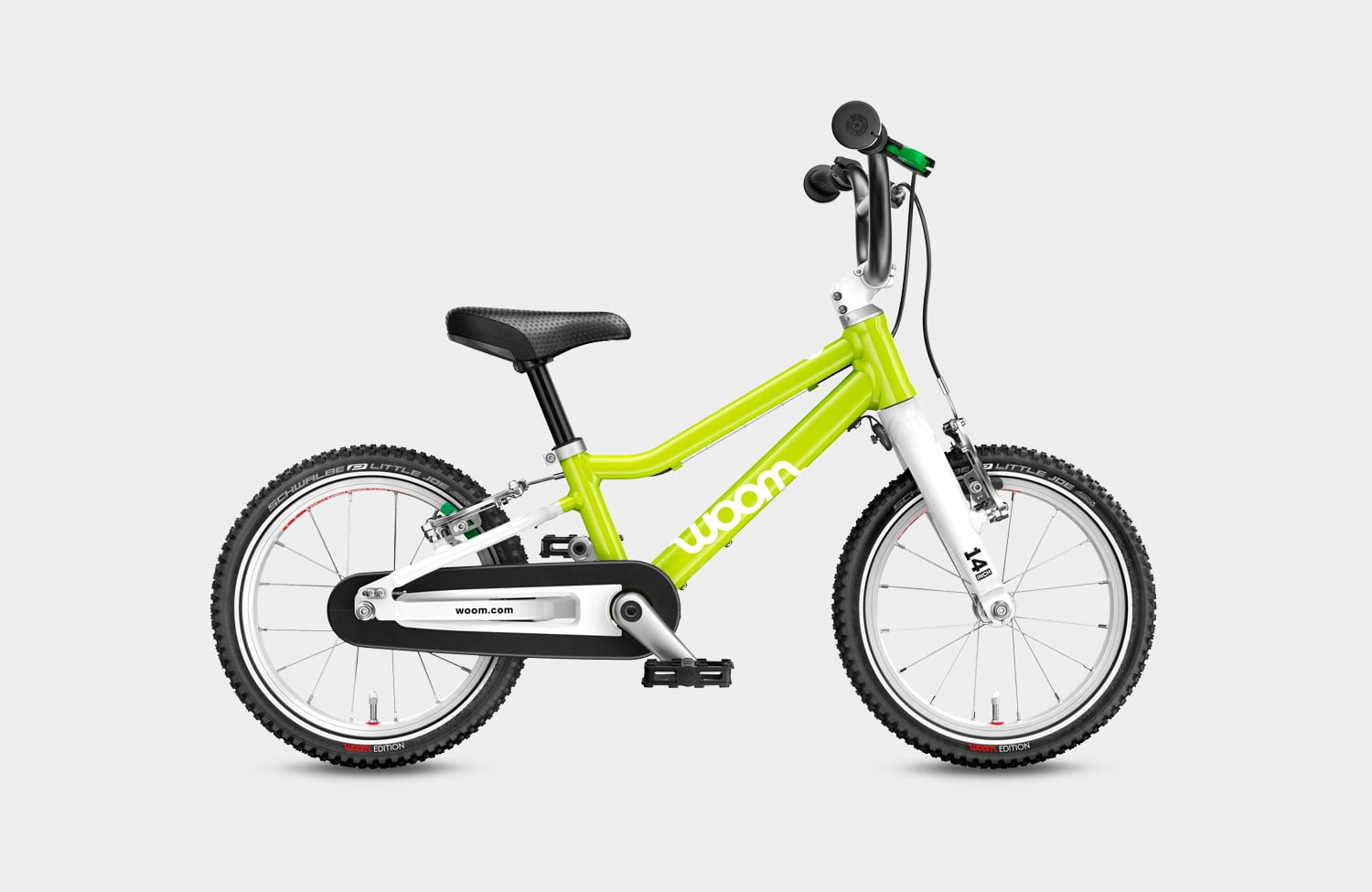 Lime und Orange: neue Farben für die populären Woom Originals Kinder-Fahrräder 2 Woom Original Lizard Lime 2024