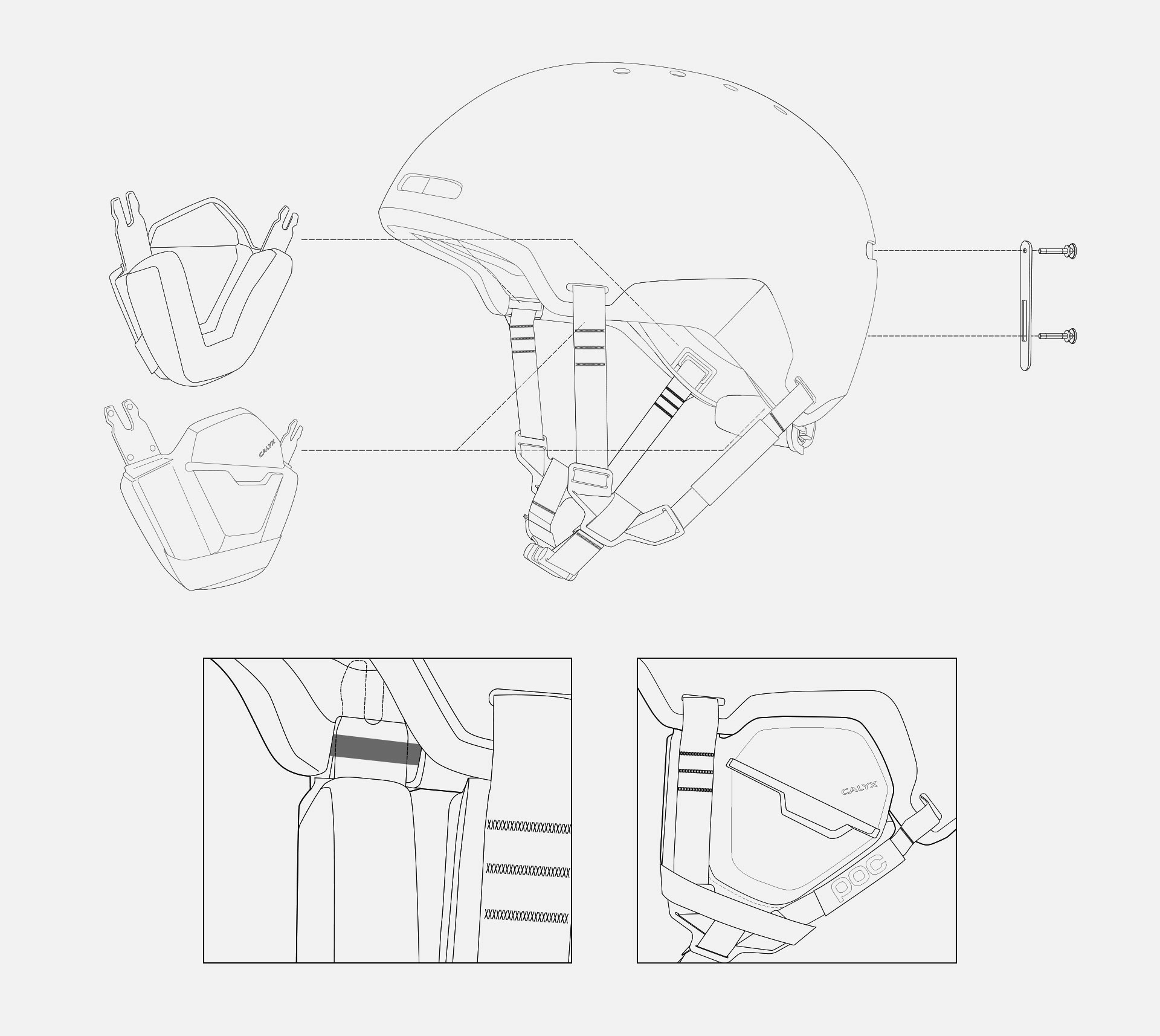 POC Calyx, ein dreifach zertifizierter Helm zum Skifahren, Bergsteigen und Radfahren 5 POC Calyx Carbon Modularer Helm Radfahren Fahrrad Wintersport